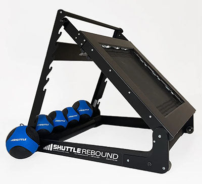 Shuttle Rebound Set with 5 Blue Medicine Balls | 10-3511 - Play and Sync