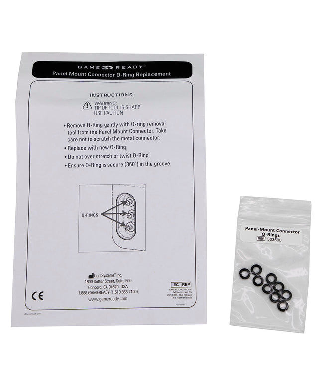 Game Ready Panel Mount Replacement O-Rings — 9 Pack 13-2612 - Play and Sync