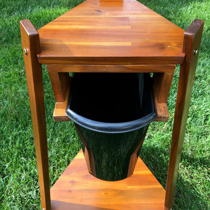 Har-Tru Acacia Wooden Cooler Stand 132-3900 - Play and Sync