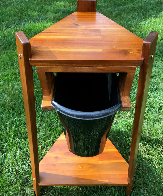 Har-Tru Acacia Wooden Cooler Stand 132-3900 - Play and Sync