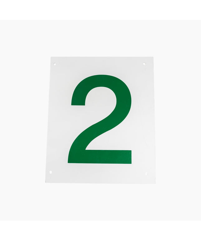 Har-Tru Tennis Court Numbers (Green on White) 140-01GN - Play and Sync