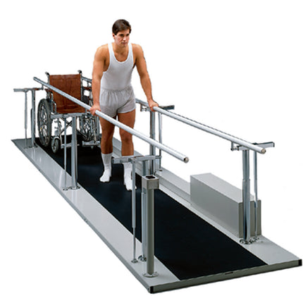 Tri W-G Parallel Bars, Motorized, Height and Width Adjustable 15-5015 In Use - Play and Sync