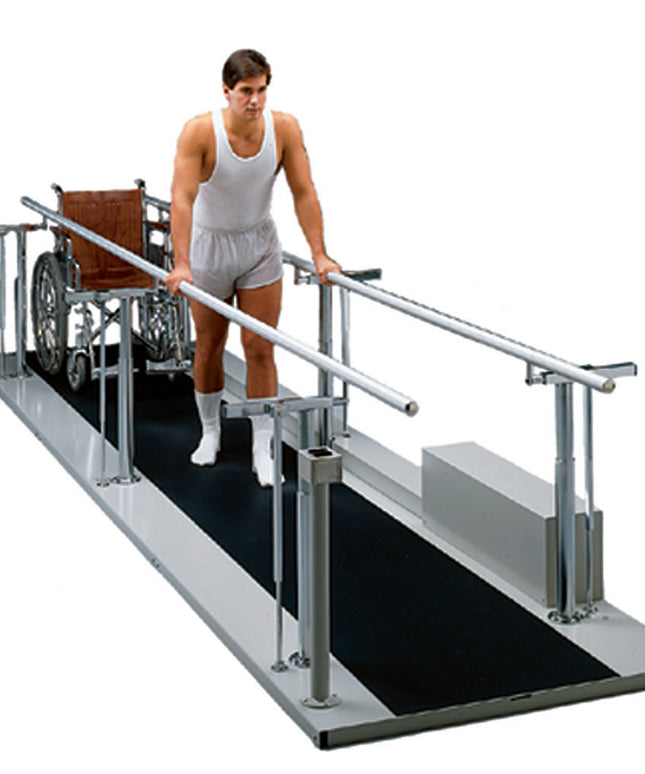 Tri W-G Parallel Bars, Motorized, Height and Width Adjustable 15-5015 In Use - Play and Sync
