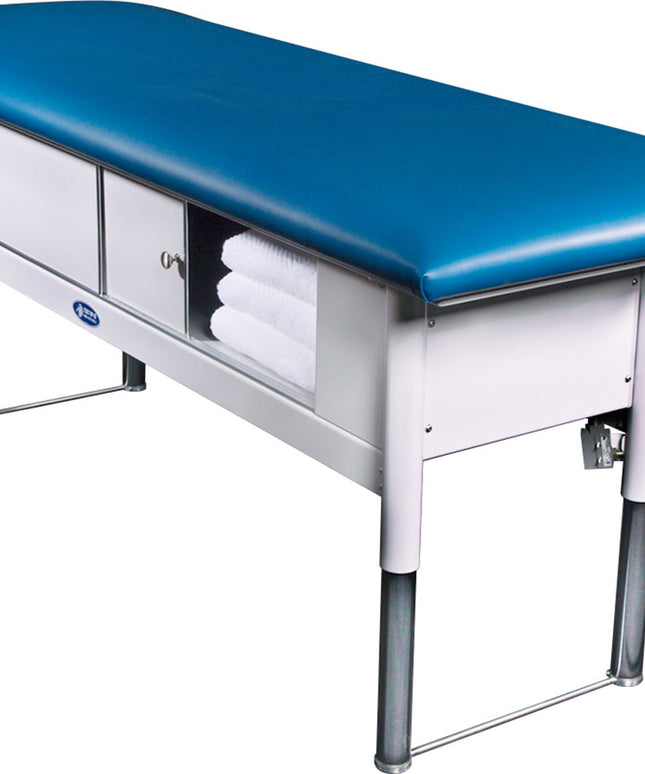Tri W-G Treatment Table, Motorized Hi-Lo, 28" x 80", 500 lb 15-5080 Alt View - Play and Sync