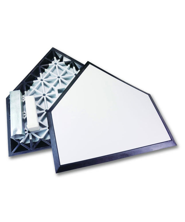 Trigon Sports Molded Rubber Home Plate with Anchor BHPMR - Play and Sync