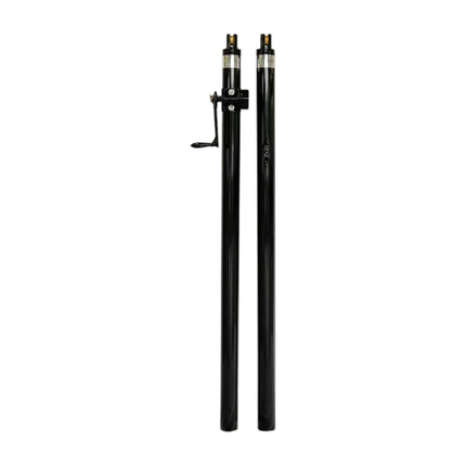 Har-Tru COURTMASTER Round Steel Post with External Wind 100-247BK - Play and Sync