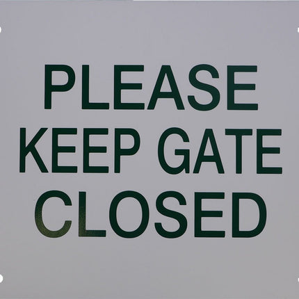 Har-Tru "Please Keep Gate Closed" Court Sign 140-52 - Play and Sync