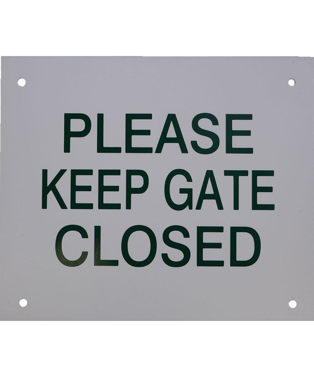 Har-Tru "Please Keep Gate Closed" Court Sign 140-52 - Play and Sync
