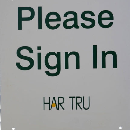 Har-Tru "Please Sign In" Court Sign 140-56 - Play and Sync