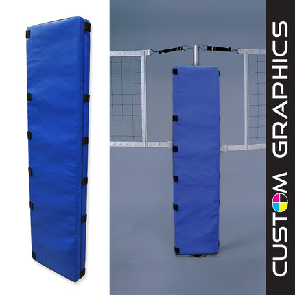 Jaypro Sports Volleyball Center Upright Protector Pads with Custom Graphics PVB-100CPDX - Play and Sync