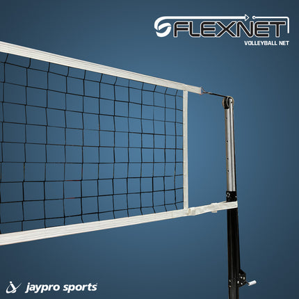 Jaypro Sports Volleyball Net - Flex Net™ (32 ft. L x 39 in. H) PVBN-6 - Play and Sync