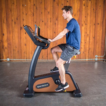 SportsArt C576U Status Eco-Natural Upright Cycle | 10-6869 - Play and Sync