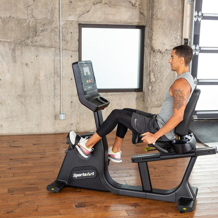 SportsArt C574R Elite Eco-Natural Recumbent Cycle | 10-6875 - Play and Sync