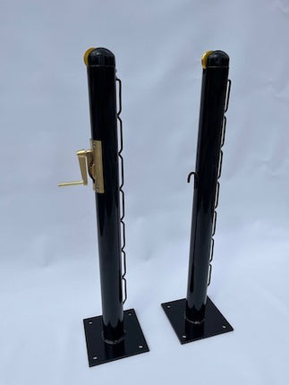 Tennis Surface Mount Posts — 3" Round - Play and Sync