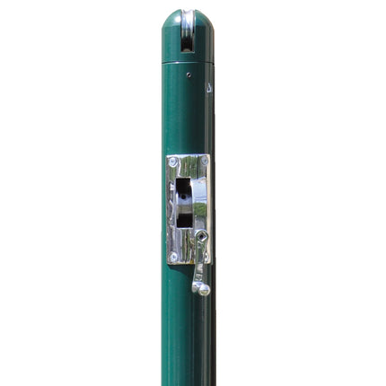 Jaypro Sports Tennis Posts - (2-7/8 in. Post) (Outdoor) - Internal Winch (Round) TP278GR - Play and Sync