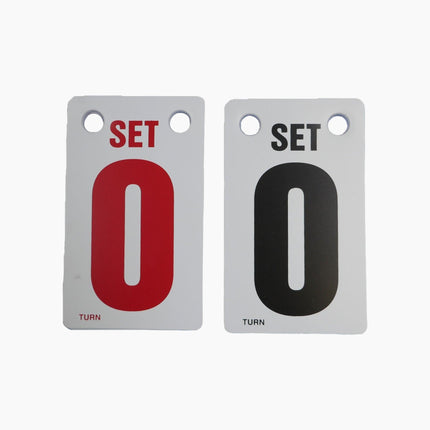 Har-Tru 3"x5" Scorekeeper Set Cards (Black & Red) 139-3468 - Play and Sync