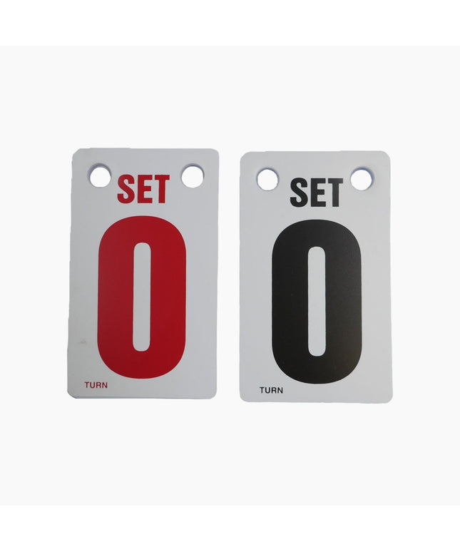Har-Tru 3"x5" Scorekeeper Set Cards (Black & Red) 139-3468 - Play and Sync