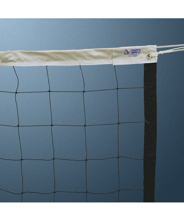 Jaypro Sports Volleyball Replacement Net with Steel Cable (32 ft. L x 36 in. H) VBD-3 - Play and Sync