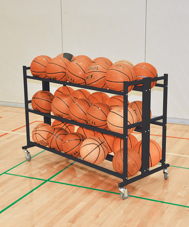 Jaypro Sports Ball Cart Double Atlas Series 30 Ball BBABC-2 - Play and Sync