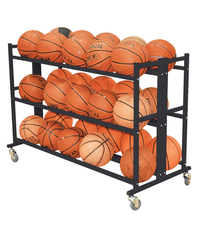 Jaypro Sports Ball Cart Double Atlas Series 30 Ball BBABC-2 - Play and Sync