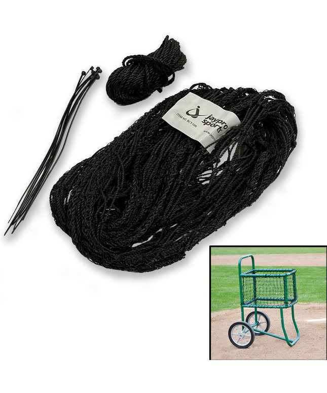 Jaypro Sports Ball Cart Replacement Net Black BCT-100N - Play and Sync