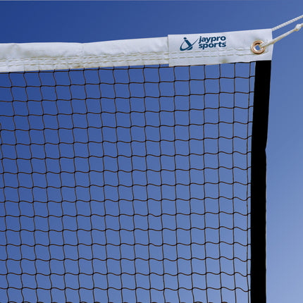 Jaypro Sports Badminton Replacement Net (210/12 Knotless Nylon Sq. Mesh) (21 ft.L x 30 in.H) (Black) BND-1 - Play and Sync