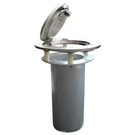 Jaypro Sports Floor Sleeves with Chrome Cover (2-3/8 in. Upright) BSO-2G-CP - Play and Sync