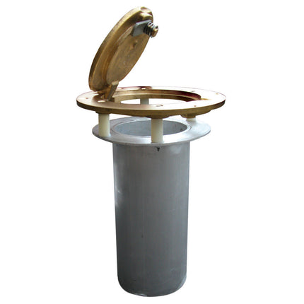 Jaypro Sports Floor Sleeves with Brass Cover (2-3/8 in. Upright) BSO-2G - Play and Sync
