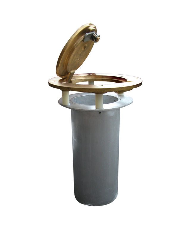 Jaypro Sports Floor Sleeves with Brass Cover (2-3/8 in. Upright) BSO-2G - Play and Sync