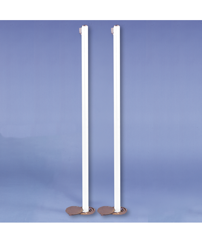 Jaypro Sports Badminton Uprights - Competition (2-3/8 in. Floor Sleeve) BSO-2U - Play and Sync