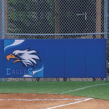 Jaypro Sports Padding Folding Backstop 3 ft. H x 8 ft. L BSP238 - Play and Sync