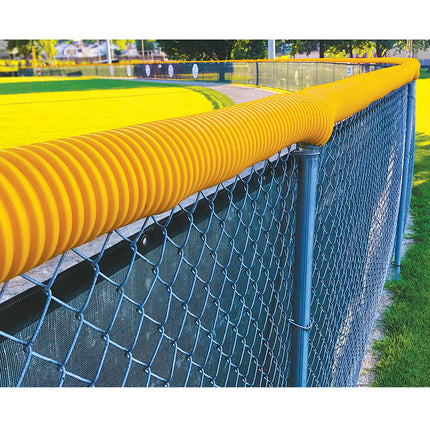 Jaypro Sports Fence Top Protection - 250 ft. Corrugated (Yellow) CFC-250YW - Play and Sync