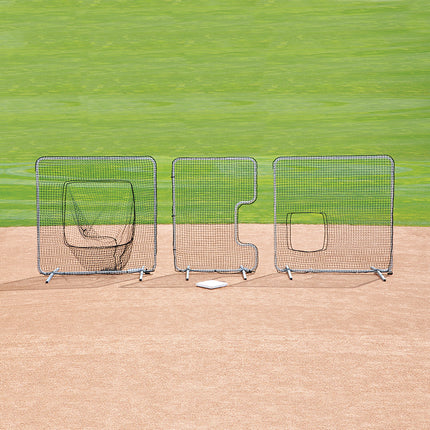 Jaypro Sports Softball "C" Shape Screen Classic 7x5 ft. CFSPC - Play and Sync