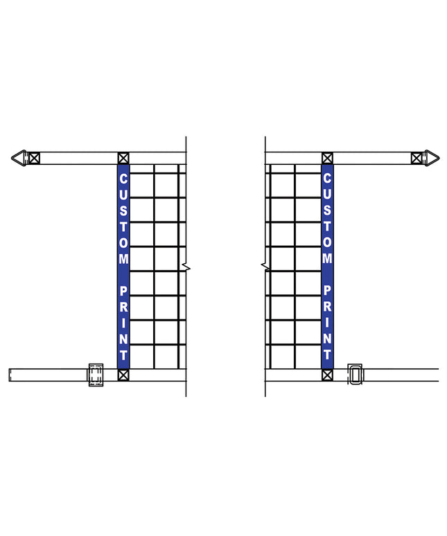 Jaypro Sports Customized Graphics - Volleyball Side Net Tapes CVNT-2 - Play and Sync