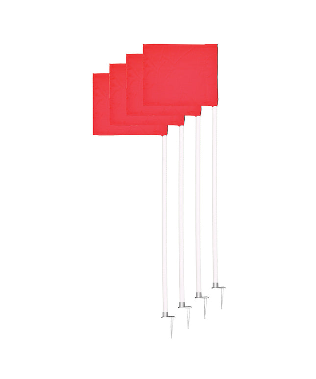 Jaypro Sports Corner Flags - Official Size with Stationary Base - (Set of 4) DCF-251 - Play and Sync