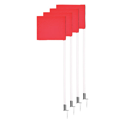 Jaypro Sports Corner Flags - Deluxe with Spring Loaded Base - (Set of 4) DCF-255 - Play and Sync