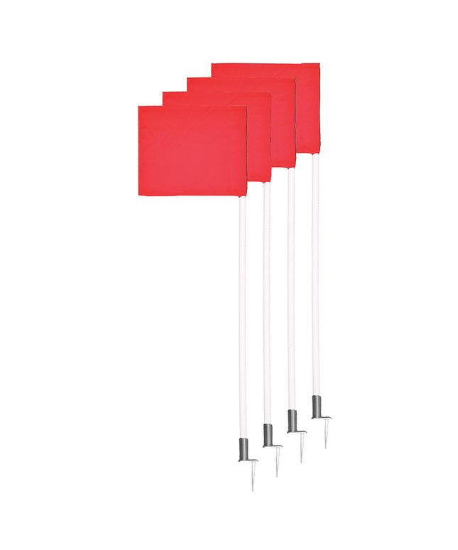 Jaypro Sports Corner Flags - Deluxe with Spring Loaded Base - (Set of 4) DCF-255 - Play and Sync