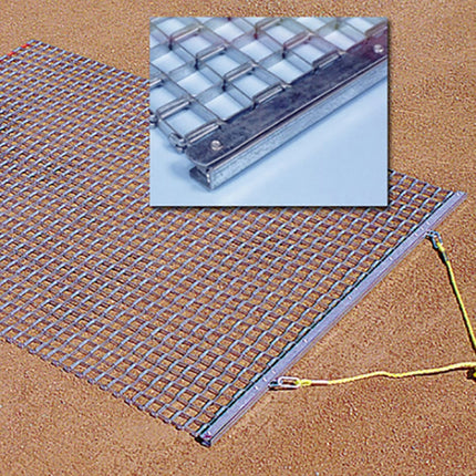 Jaypro Sports Infield Drag Mat 6 ft. D x 6 ft. W DM-6 - Play and Sync