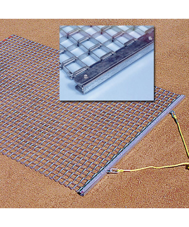 Jaypro Sports Infield Drag Mat 6 ft. D x 6 ft. W DM-6 - Play and Sync