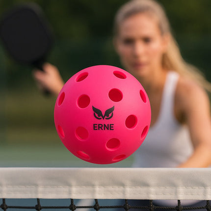 ERNE Pink Pickleball Sound Dampening Pickleballs (Qty 10) Breast Cancer Awareness Special 2025ERNEPLAYINGBALLS10_PINK - Play and Sync