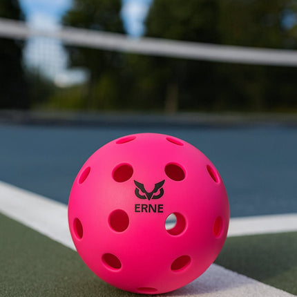 ERNE Pink Pickleball Sound Dampening Pickleballs (Qty 10) Breast Cancer Awareness Special 2025ERNEPLAYINGBALLS10_PINK - Play and Sync