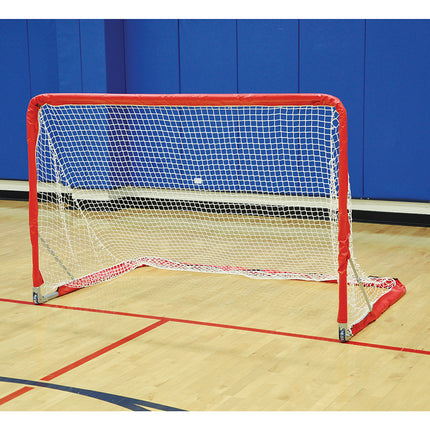 Jaypro Sports Folding Multi-Purpose Goal (4 ft.H x 6 ft.W) (1- Red, 1-Blue) FHG-46PR - Play and Sync