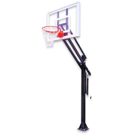 First Team Attack Adjustable In - Ground Basketball Goal  - Play and Sync