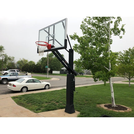 First Team Stainless Olympian Adjustable In - Ground Basketball Goal  - Play and Sync