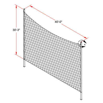 Jaypro Sports FieldPro Backstop (30H x 40W) | FNFB