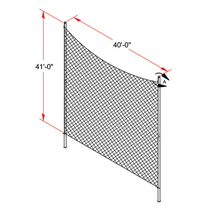Jaypro Sports FieldPro Backstop (30H x 40W) | FNFB