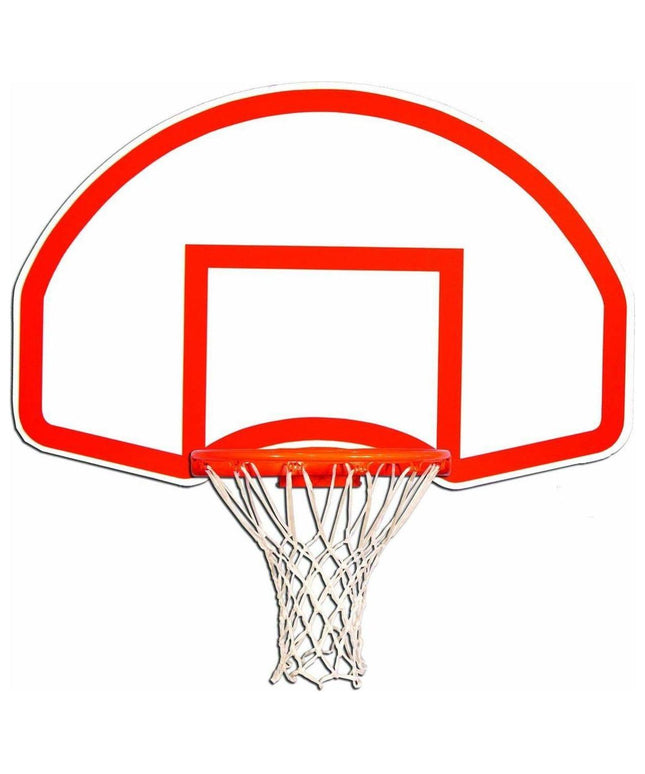 Gared 35” x 54” Rear - Mount Fan - Shape Steel Basketball Backboard 1266B 1266B - Play and Sync