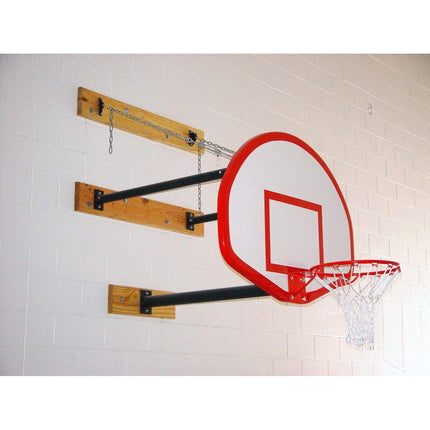 Gared 35” X 54” Stationary Basketball Wall Mounted Package w/ Manual Height Adjuster P2350-2030STAAGM - Play and Sync