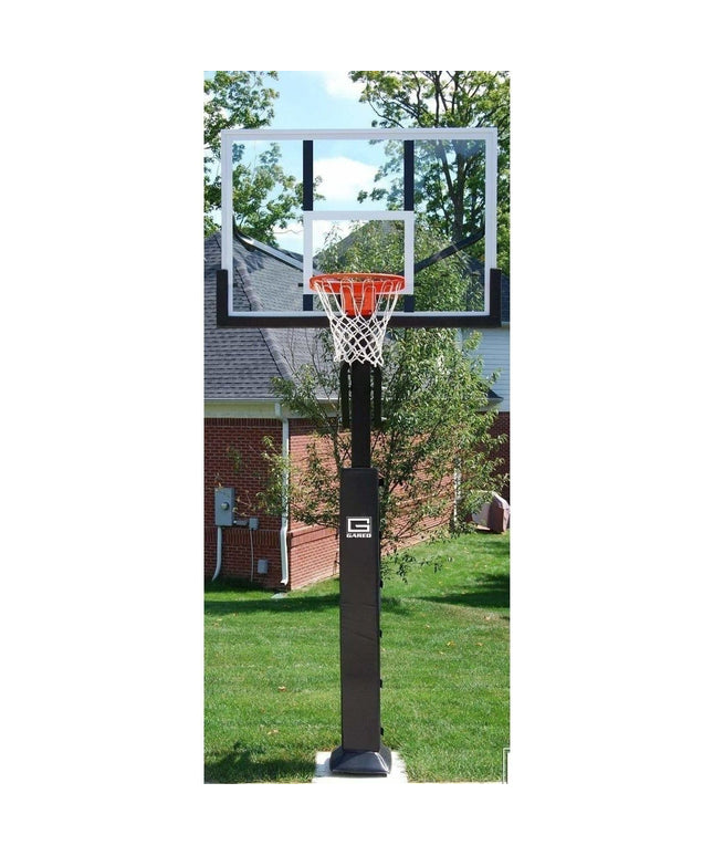 Gared 42" x 60" Collegiate Jam Adjustable In Ground Basketball Hoop GP8A60DM GP8A60DM - Play and Sync