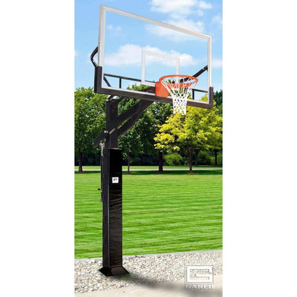Gared 42" x 72" All Pro Jam Adjustable In Ground Basketball Hoop GP12G72DM GP12G72DM - Play and Sync
